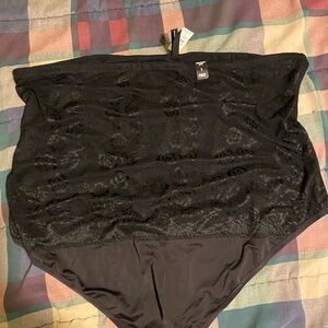 torrid Black High-Waist Lace Shaping Brief